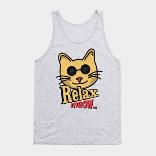 Cute Cat Relaxed Tank Top